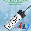 Portable Immersion Water Heater 1800W 120V, Electric Heater for Buckets, Bathtubs and Mini Pools, Submersible Design with Thermostat, Real Time Temperature Display and Dry Burn Protection