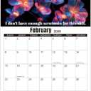 4 x Fuck It 2026 Calendar for Tired Women, Funny Swear Wall Calendars, Humor Hanging Planner Monthly for Home Office, Christmas Funny Swear Word Gag Gift (Black)