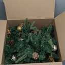 9FT Pre-Lit Artificial Christmas Garland with Dual Color LED Lights and Timer by Remote Control and Batteries Operated, Holiday Decorations, for Indoor Door Home Stairs Fireplaces Wall (Green Gold 9FT)