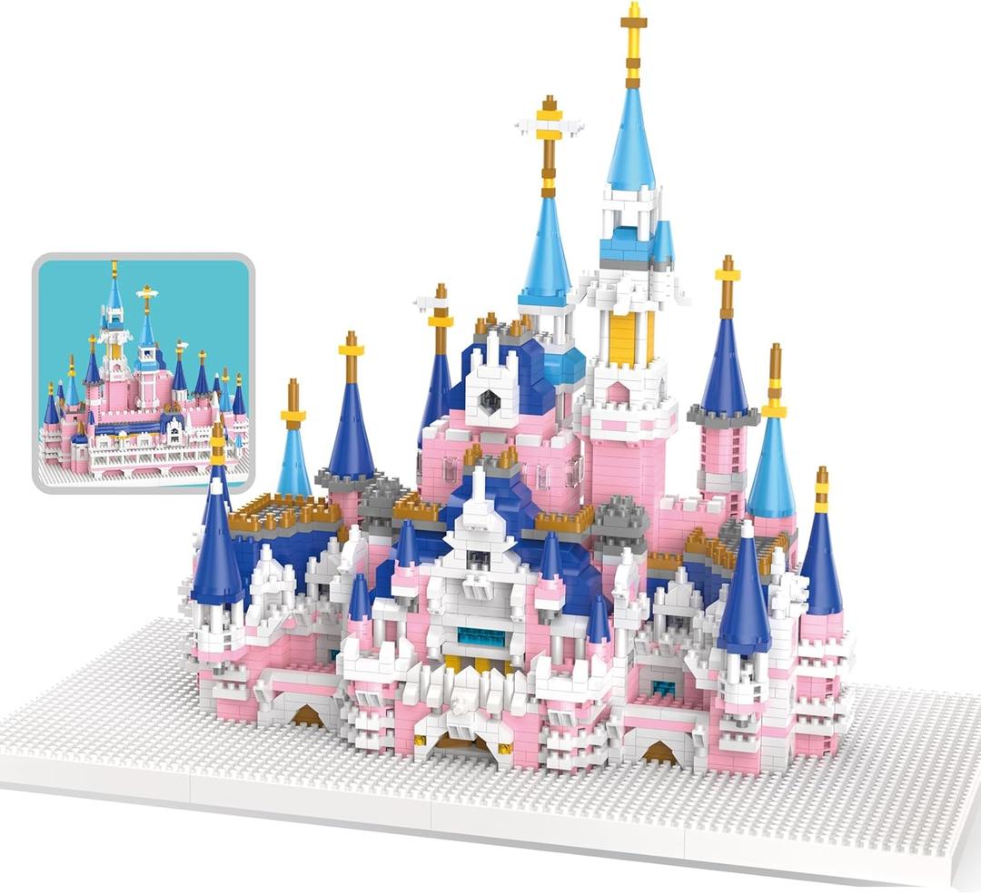 3008 Pcs Castle Mini Building Blocks Set for Adults - Micro Toy Building Bricks Model Kit - Educational Architecture Model Gift for Teens and Adults Age 14+