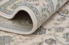 Large Area Rug 116" x 167" Traditional Navy Area Rug, Blue Beige Carpet for Living Room, Bedroom or Kitchen
