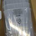 Large Thicker Food Storage Containers with Lids Airtight 5.3L/179Oz, 4pcs Plastic Pantry Storage Container for Dry Food/ Flour/ Sugar/ Pasta/ Cereal/ Baking Supplies, Canister for Kitchen Organization