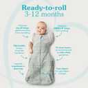 Love to Dream Swaddle Up Transition Swaddle, Patented Zip-Off Wings, Gently Help Baby Transition from Being Swaddled to Arms Free When Showing Signs of Rolling, 1.0 TOG, 13-19 lbs, Gray