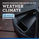 US Weight Durable 50 Pound Umbrella Base Designed to be Used with a Patio Table