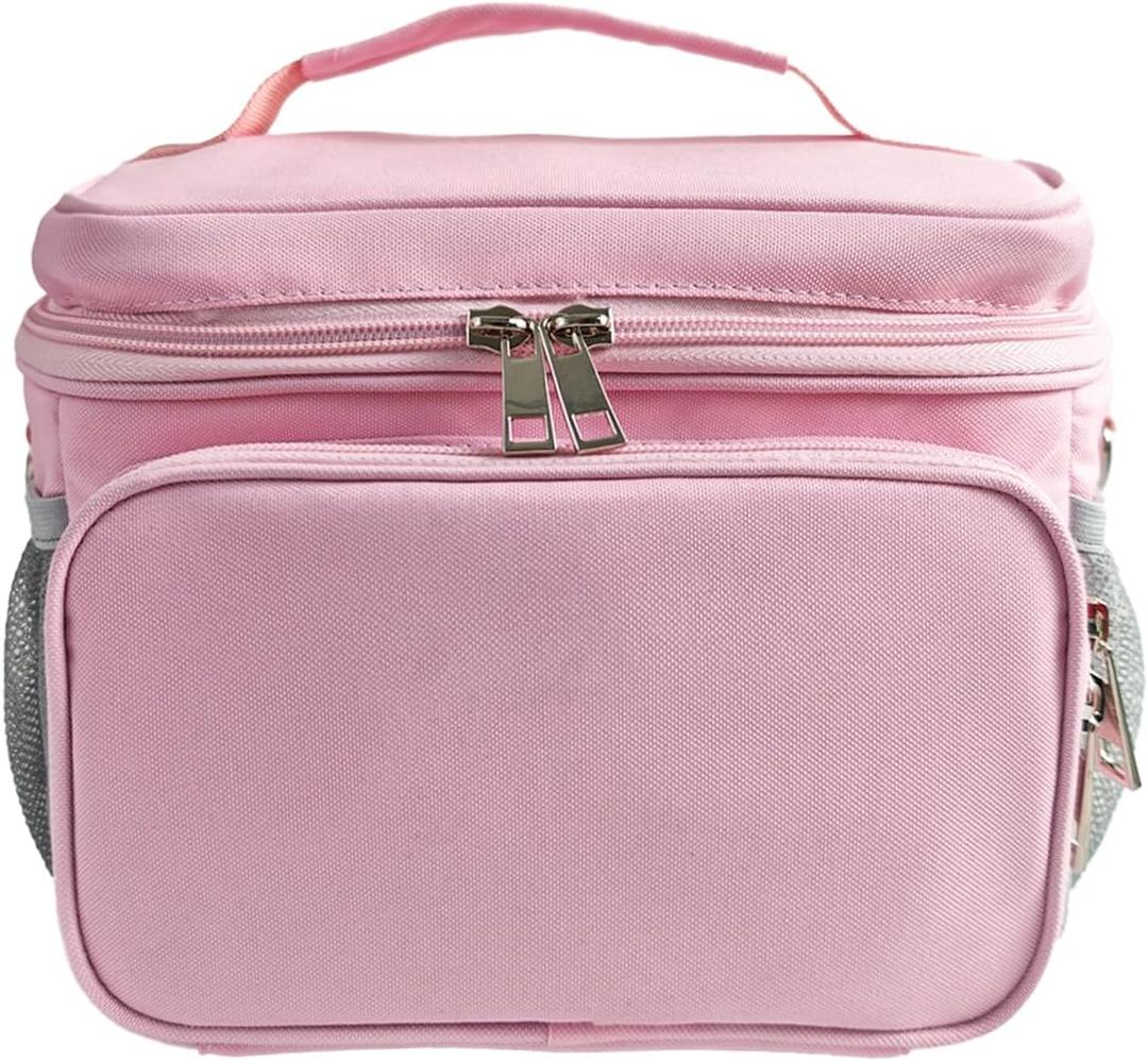 Travel Carrying Case Compatible with Yoto Player Bluetooth Speaker and Headphone Accessories, Card Holder Holds up to 80 Cards with Shoulder Strap, Bag Only (Pink)