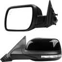 Dasbecan Left Driver Side Mirror Compatible with Ford Explorer 2011-2019 Power Glass Heated with Turn Signal Light Puddle Lamp Blind Spot Detection BSD Rearview Mirror Black 9Pins