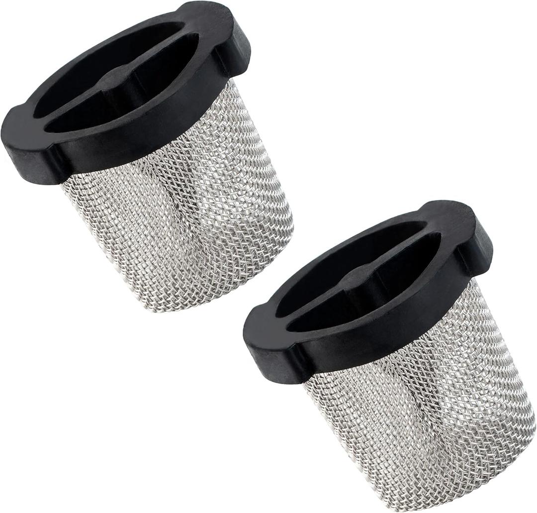 Canamax [Upgraded 2025] 6-504-00 Universal Wall Fitting and Quick Disconnect Filter Screen - Compatible with Zodiac Polaris 280 380 360 180 165 65 Pool Cleaner - Pack of 2