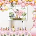 Classic Bear Baby Shower Decorations Oh Baby Balloons, Vintage Bear Balloon Arch Kit, Classic The Pooh Backdrop Cake Topper, Bear Baby Tablecloth Decorations for Girl Baby Shower