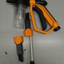 Car Wash Foam Gun for Garden Hose, Foam Cannon Car Wash Kit with Microfiber Wash Mitt, High Pressure Nozzle & 3 Spray Modes, Hose Foam Blaster for Cars, Trucks, RV, Motorcycle Cleaning - Orange