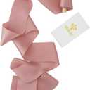 MEEDEE Mauve 'N' Pink Silk Hair & DIY Ribbon Spools 2in Wide x 5yds Each - Perfect for Weddings, Bouquets & Occasions