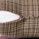 MIULEE Outdoor Waterproof Throw Pillow Covers Decorative Farmhouse Water Resistant Cushion Covers for Tent Patio Garden Couch Sofa Pack of 2, 18x18 Inch Brown