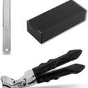 Nail Clippers for Seniors, Nail Clipper Nail File Set Wide Jaw Opening Nail Clippers Angled Head Fingernail Clippers Curved Toenail Toe Nail Cutter Gift for Thick Nails Men Women