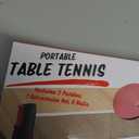 Tobar Table Tennis Set with Expanding Net to Fit Any Table,Red/Black