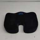 Everlasting Comfort Memory Foam Car Seat Cushion - Tailbone Pain Relief, Driving Seat Cushion for Short People - Office, Wheelchair, Gaming Chair, Travel - Non-Slip, Washable Cover
