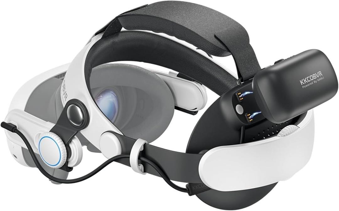 KKCOBVR Q3 PRO Comfort Battery Head Strap 10000mh Compatible with Meta Quest 3/Quest 3S Head Strap, Extend Playtime Replacement Head Strap Accessories