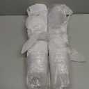 Ciaell 12 Pack Romantic Plastic Water Glasses - 14 Oz Clear Vintage Drinking Glasses, Embossed Ribbed Plastic Cups, Textured Striped Drinkware Set for Juice, Beverages, Beer, Cocktail