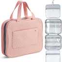 Ms. Pen-Travel Toiletry Bag Organizers, Baby Pink, Makeup Travel Bag for Toiletries with Hanging Hook, Water-Resistant
