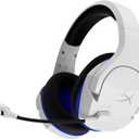 HyperX HHSS1C-KB-WT/G Cloud Stinger Core  Wireless Gaming Headset, for PS4, PS5, PC, Lightweight, Durable Steel Sliders, Noise-Cancelling Microphone - White