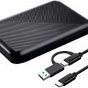 1TB Ultra Slim Portable External Hard Drive USB 3.1 Type C HDD Storage for PC, Mac, Laptop, PS4, Xbox One (1TB)