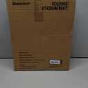 Sheenive Stadium Seats for Bleachers with Back Support, Bleacher Seats with Backs and Cushion Wide, Padded Portable Folding Comfort Stadium Chair with Shoulder Strap, Perfect for Sports Events (Black)