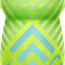 CamelBak Podium Chill Bike Insulated Squeeze Water Bottle Lime/Blue Stripe, 24oz