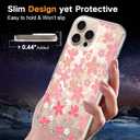 OOK Magnetic for iPhone 16 Pro Case Pink Primrose Floral Design [Compatible with MagSafe] [10FT MIL-Grade Drop Protection] Clear Bumper with Accents for iPhone 16 Pro Phone Case (6.3")