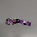 CollarDirect Martingale Dog Collar with Stainless Steel Chain and Quick Release Buckle - Reflective Collar for Large, Medium, Small Dogs - Purple, Medium (Neck Size 14"-17")