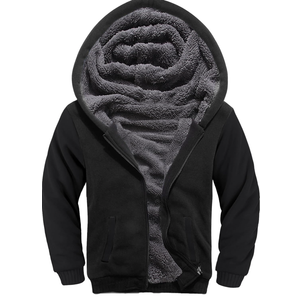 GEEK LIGHTING Boys Sherpa Lined Hoodie Kids Fleece Sweatshirt Full Zip Hooded Jacket M