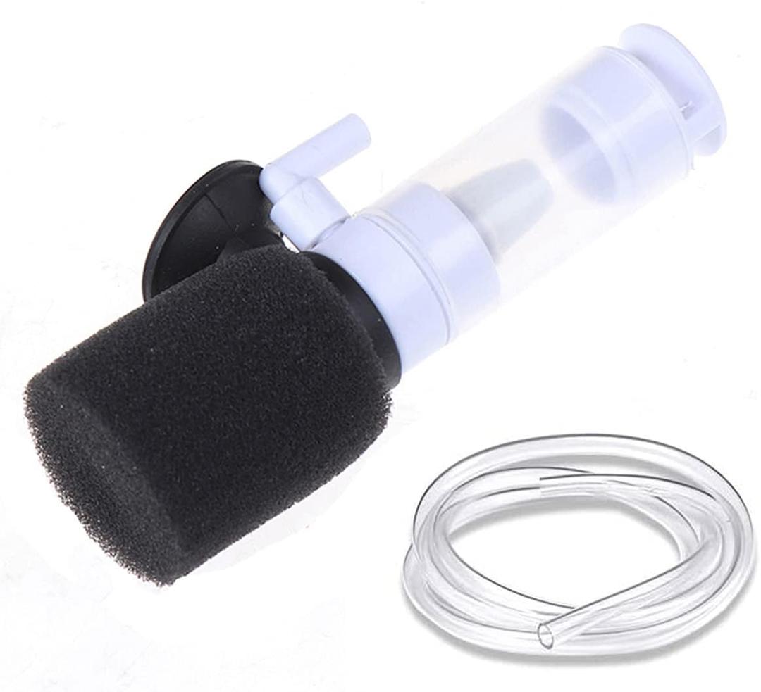 HIERYAN Mini Filter, Super Mini Aquarium Single Sponge Filter, 3-in-1 Filtration Ultra Quiet Air Pump, Quiet Submersible Foam Filter for Small Fish Tank 1-10 Gallon