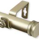 Rod Desyne 100-50-1603 1" Bun Curtain Rod, 160-240", Gold