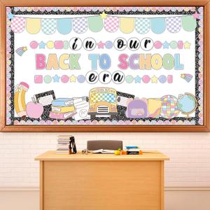 Composition Notebook Back to School Classroom Decorations Welcome Back to School Bulletin Board First Day Bulletin Board in Our Back to School Era Cutouts for Office Wall Door Decor Supplies