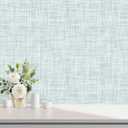 Light Green Grasscloth Wallpaper Peel and Stick Wallpaper Texture Contact Paper 17.3"x120" Vintage Removable Waterproof Wall Paper for Room Walls Cabinets Furniture Drawers Desk