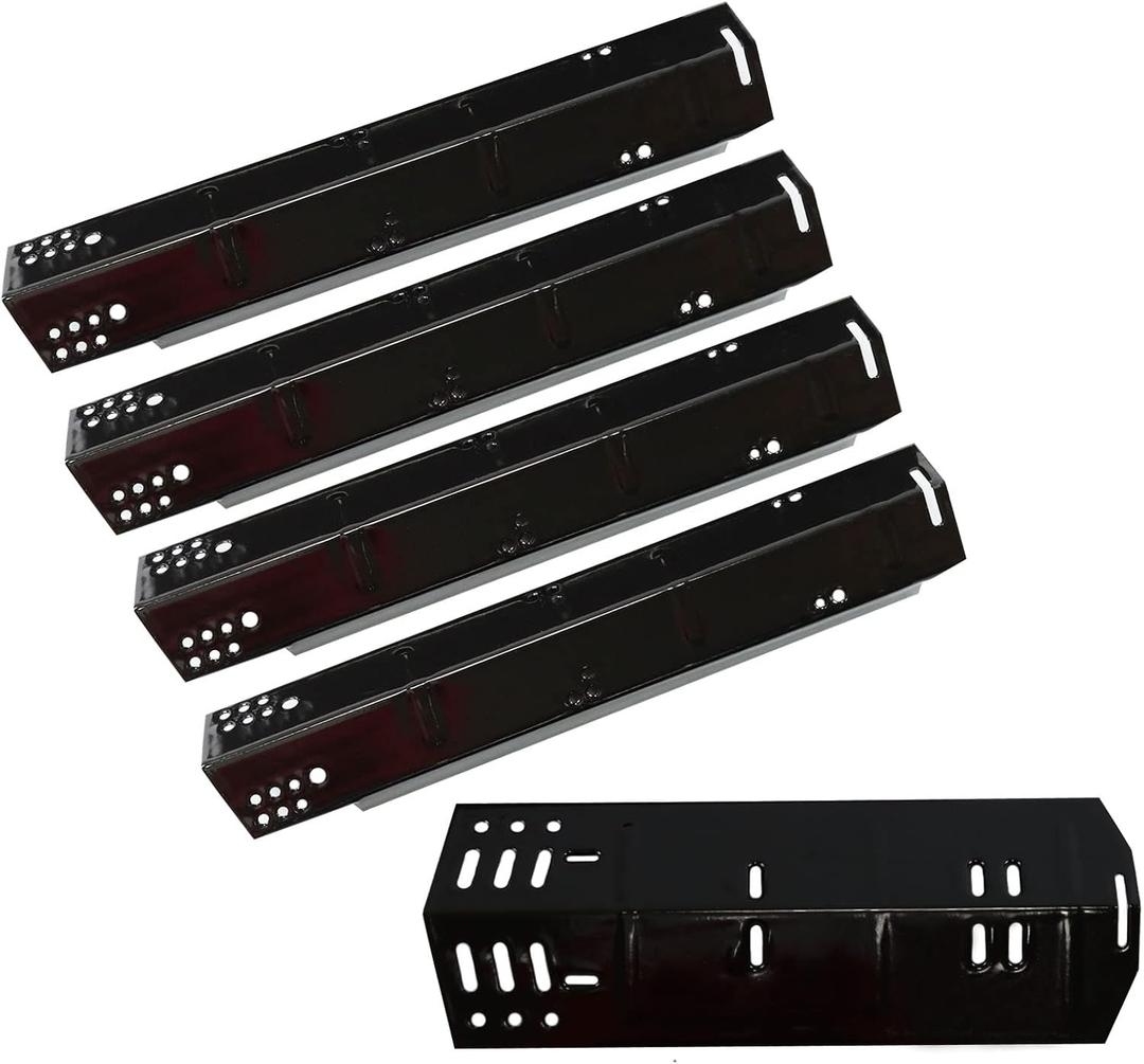 Grill Heat Plate Replacement for Dyna-Glo 5 Burner DGH474CRP DGH483CRP DGH485CRP, Dyna-Glo 4 Burner DGH450CRP Grills, Porcelain Steel Heat Plate, 5 Pack