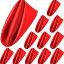 ANECO 12 Pieces Satin Napkins Soft Dinner Napkins Square Table Napkins 17 x 17 Inches for Restaurant Weddings Party Dinner Decoration (Red)