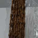 comfoyar Round Paper Braided Placemats Set of 12, 13 Inch Non-Slip Dark Brown Hand Woven Place Mats, Natural Table Mats for Indoor Outdoor Kitchen Dining Party Table Decoration