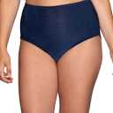 Vanity Fair Women's Illumination Brief Panties, Ghost Navy, 7
