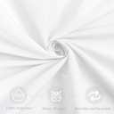 Fivenl 8 Pack White Tablecloth 60 x 102 Inch, Rectangle Table Clothes for 6 Foot Rectangle Tables Washable Polyester Fabric Table Covers for Wedding Party Reception Banquet Buffet Restaurant
