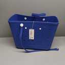 Beach Tote Bag for Women, Rubber Beach Bag Waterproof Sandproof, Extra Large EVA Tote Bag Boat Bag (Gemstone Blue)