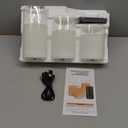 Rechargeable Flameless Glass Pillar CandlesEaster Flameless Candles Decorations,Set of 3, Realistic Flickering LED Light,Remote & Timer, Ideal for Living Room, Bedroom & Easter Dcor (White Glass -Droplet)