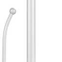 SMARTAKE Paper Towel Holder, Paper Towel Dispenser Standing Weighted Base Non Slip, Spring Arm for Easy Tear, Stainless Steel Paper Towel Holder for Home Kitchen Countertop Tabletop, White