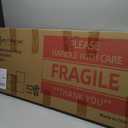 NeuType 44"x16" Wall Mounted Full Length Dressing Mirror, Polymer Frame, Black, No Stand