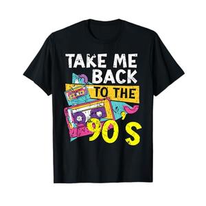 Take Me Back to The 90's 1990 Vintage Nineties Party 1990s T-Shirt, XL