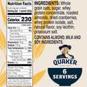 3 x Quaker Protein Instant Oatmeal, Cranberry Almond, 12g Protein per Serving, Whole Grains, No Artificial Flavors, No Added Colors, 2.18 oz Packets, (6 Pack) (EXP 08/09/26)