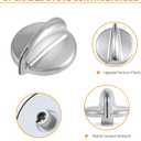 Upgraded WB03X43926 183D8269 Stove Knobs Replacement Parts for GE Gas Range Knob KIP 5E87 JGBP87SEM1SS PGB918SEM1SS GE Profile Stove Top Cooktop Knobs Oven Burner Control Knobs 5 Pcs