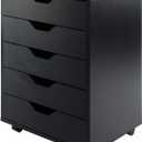 Winsome Halifax 5-Drawer Storage Cabinet, Black (20519)