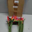 Hanaive 12 Pcs Bird of Paradise Artificial Plant 24 Inches Hawaiian Tropical Flowers Fake Rubber Strelitzia Faux Flowers Bouquet for Home Garden Office Wedding Indoor Outside Party Decor DIY (Pink)