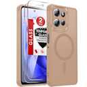 LeYi for Motorola Moto G-Power-2025/2026 Case: Motorola G Power 2025 Case [Mag-Safe Fit] with 2X Screen Protector & Raised Camera Guard, Full Body Protection para Phone Case Moto G Power 2026, Gold