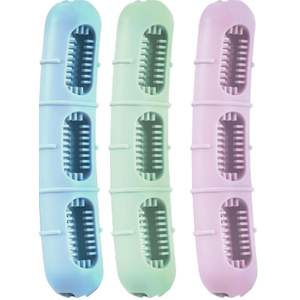 ZongniYiT Bite and Brush Dog Chew Toys: 3Pack Dental Chew Toy with Bristles for Teeth Cleaning, Tough Interactive Dog Toys to Keep Them Busy, Small Dog Toys for Puppy Teething &Training