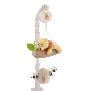 NoJo Disney Winnie The Pooh Hugs and Honeycombs Plush Musical Mobile with Bee Hive, Bees, Pooh Bear and Tree Branch