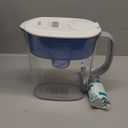 PUR Plus 11-Cup Water Pitcher, 1 Lead-Reducing Filter, Cleaner, Great-tasting Water, Dishwasher Safe, Powerful Filtration, Filter Change Light Indicator, LockFit Cap Design - White